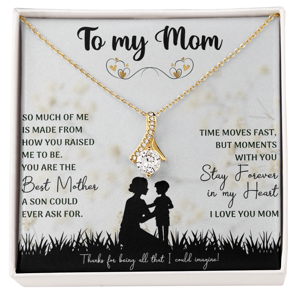 You Are The Best Mother Alluring Beauty Necklace, Mom Necklace, Mom Birthday Gift, Mother's Day Gifts - Beauty Belliss